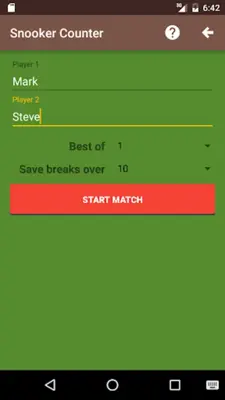 Snooker Counter android App screenshot 2